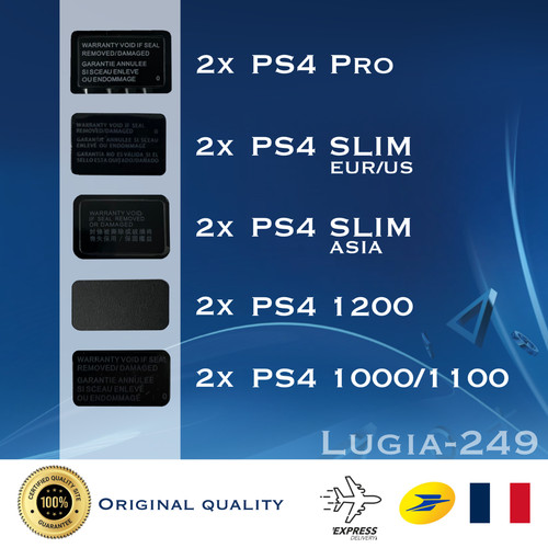 Autocollants garantie ps4 - ps4, (x2)