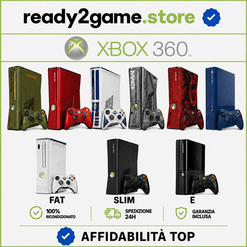 Xbox 360 fat slim usata - 360,